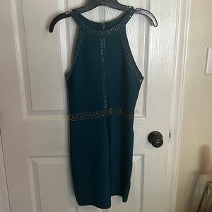 cocktail dress medium teal Bebe
